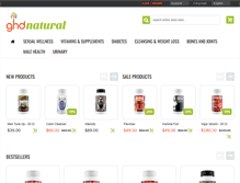 Tablet Screenshot of ghdnatural.com